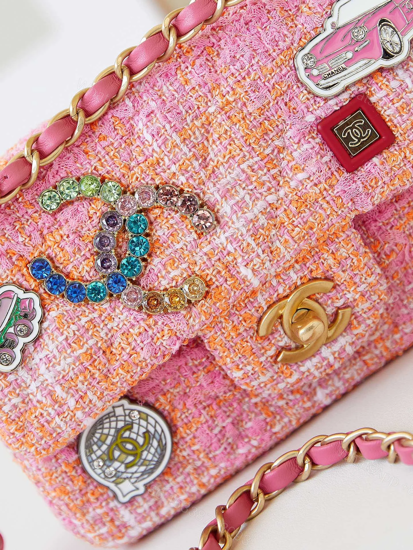 View 5 of Chanel Woven Crossbody Bag