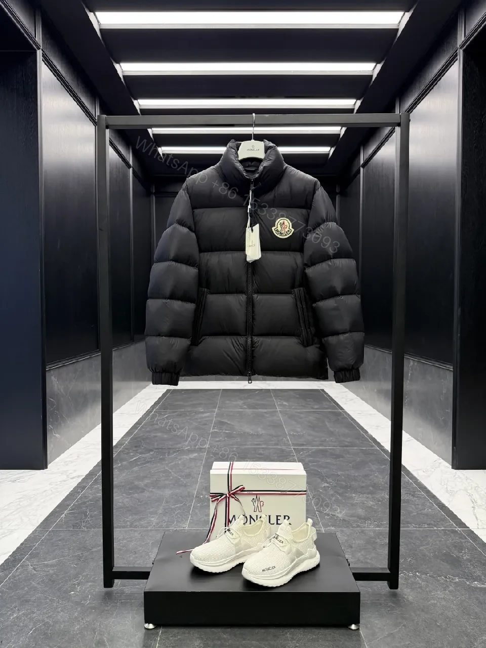 Black + Down-filled + Modern Sleek + Warmth & Loft + Jacket — view 1