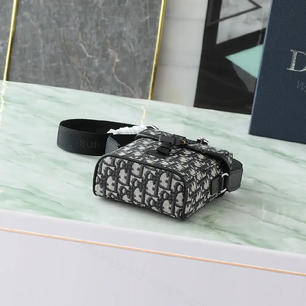 View 3 of Compact Jacquard Sling Bag: Edge-to-Edge Craft, All-Day Versatility