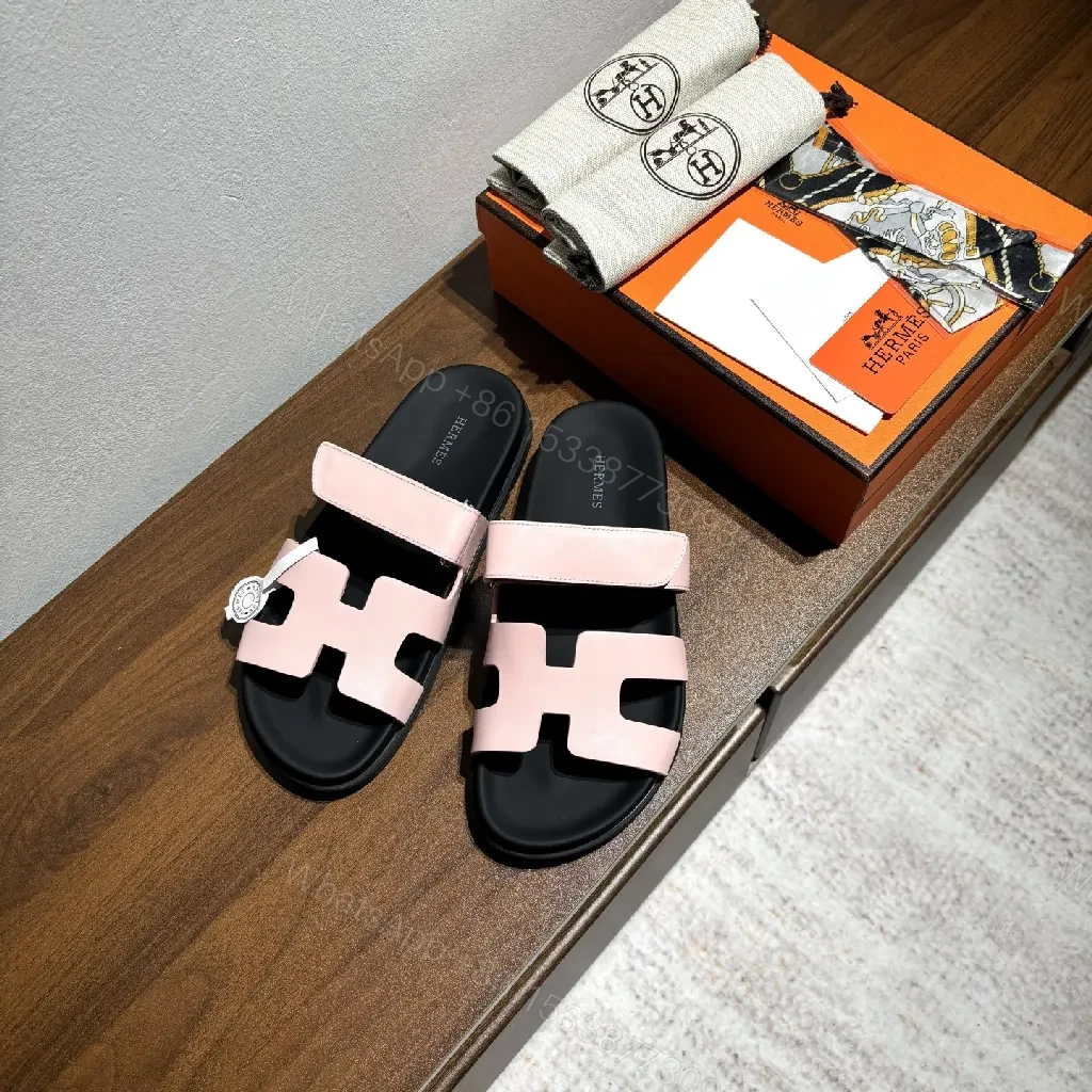 View 3 of Pink Synthetic Interlocking-Strap Sandals | Cushioned, All-Day Comfort