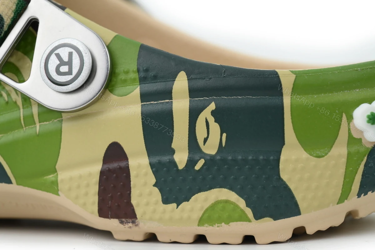 View 4 of BAPE x Crocs Classic Clog 'ABC Camo - green'