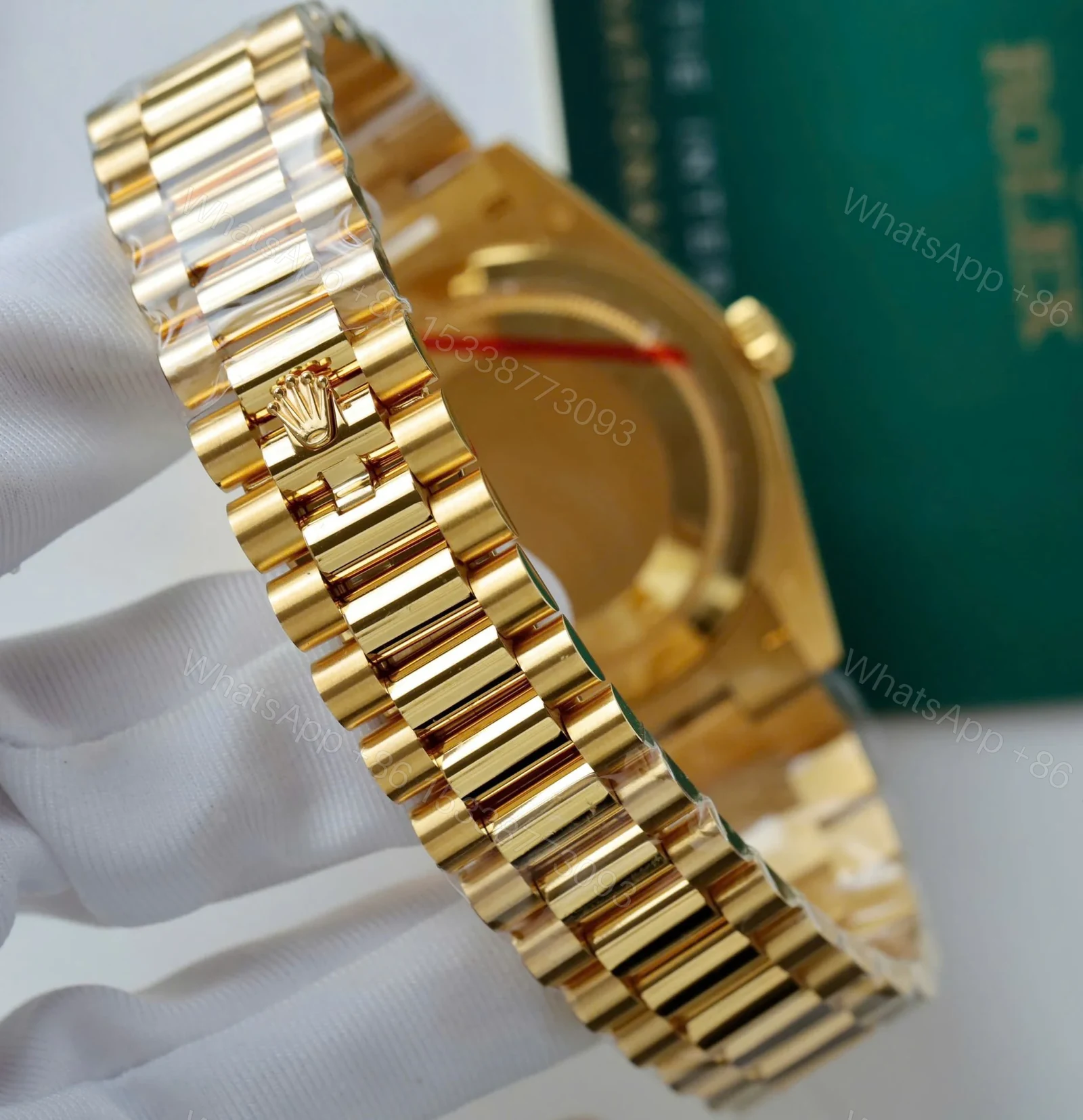 View 9 of Superclone Rolex Day-Date Green Ombré Dial 228238-0069 40 mm