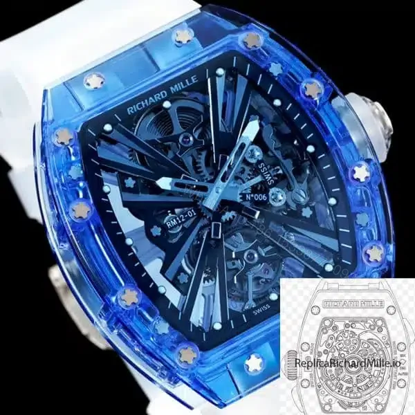 View 9 of Replica RM12-01 Tourbillon Sapphire Clear Version