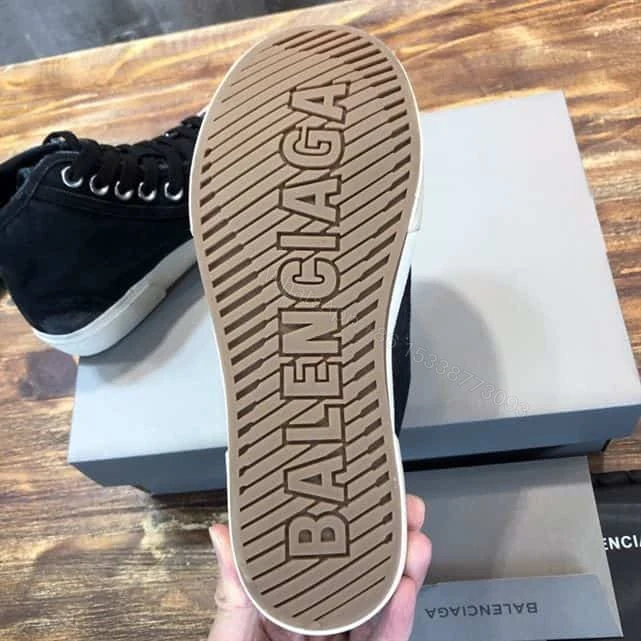 View 4 of BALENCIAGA MEN’S PARIS HIGH TOP TRAINERS IN BLACK – BB210