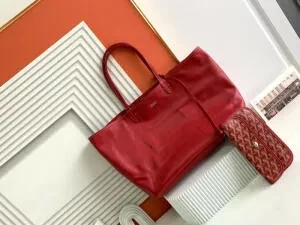 View 2 of Goyard Red Anjou GM Tote bag