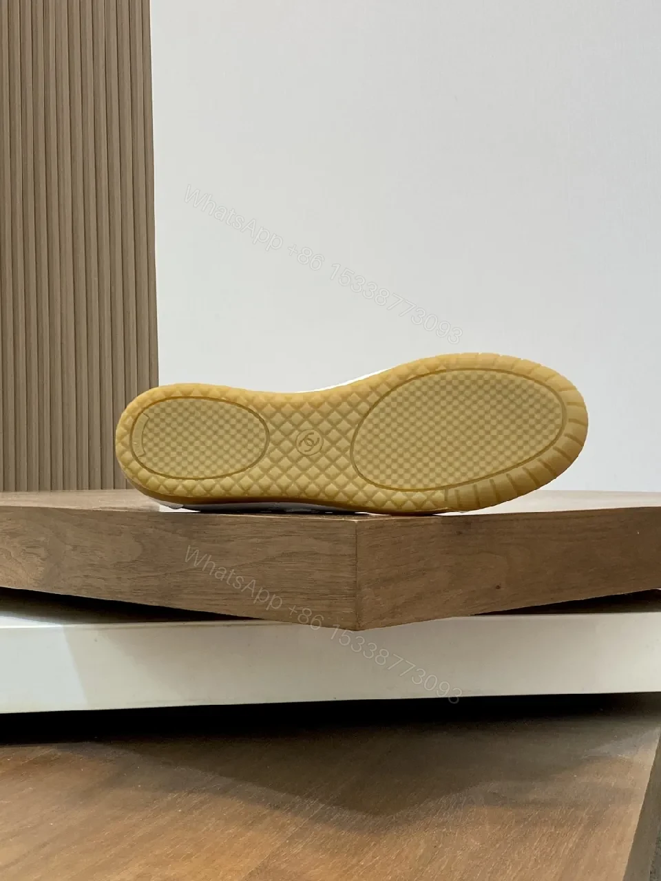 View 4 of Minimalist White Leather Sneakers, Subtle Detail, Everyday Luxury Shoes