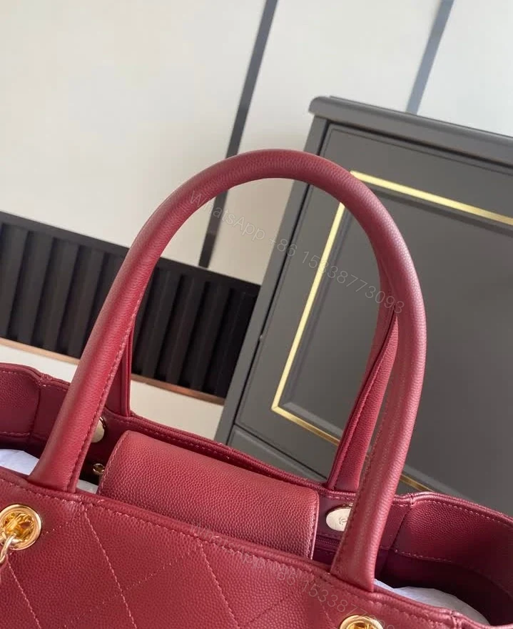 View 10 of Chanel Replica Shopping Tote Bag 6024 Grained Calfskin