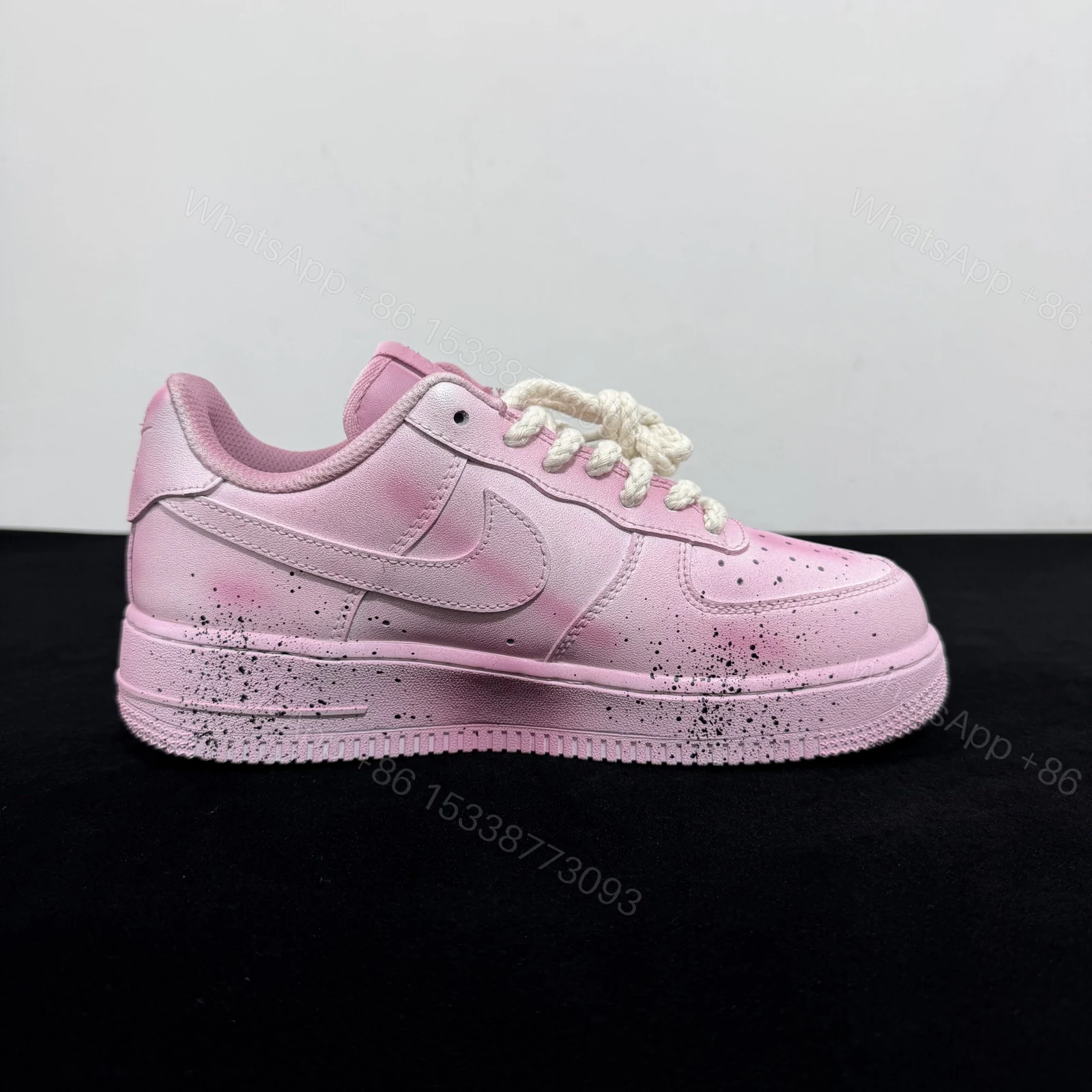 View 2 of Pink Chrome Hearts Air Force 1