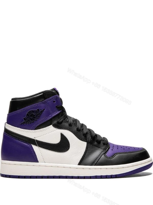 View 3 of FIRST COPY Jordan Retro 1 Court Purple 2.0 For Men