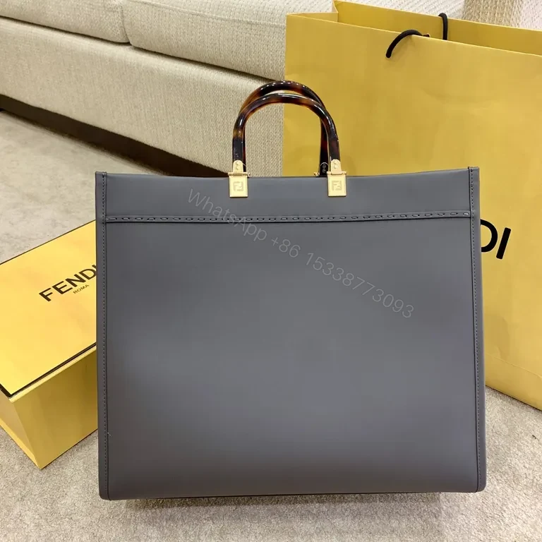 View 8 of Bold Matte Fendi Tote: Structured Street-Chic Design