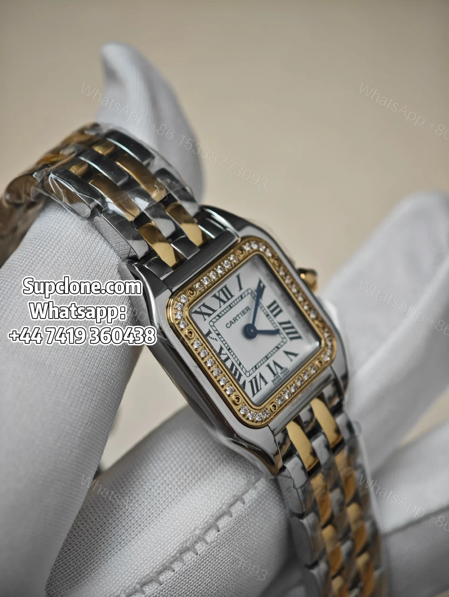 View 14 of Cartier Super Clone Watches 1:1 Panthere W3PN0007 Two Tone Diamond