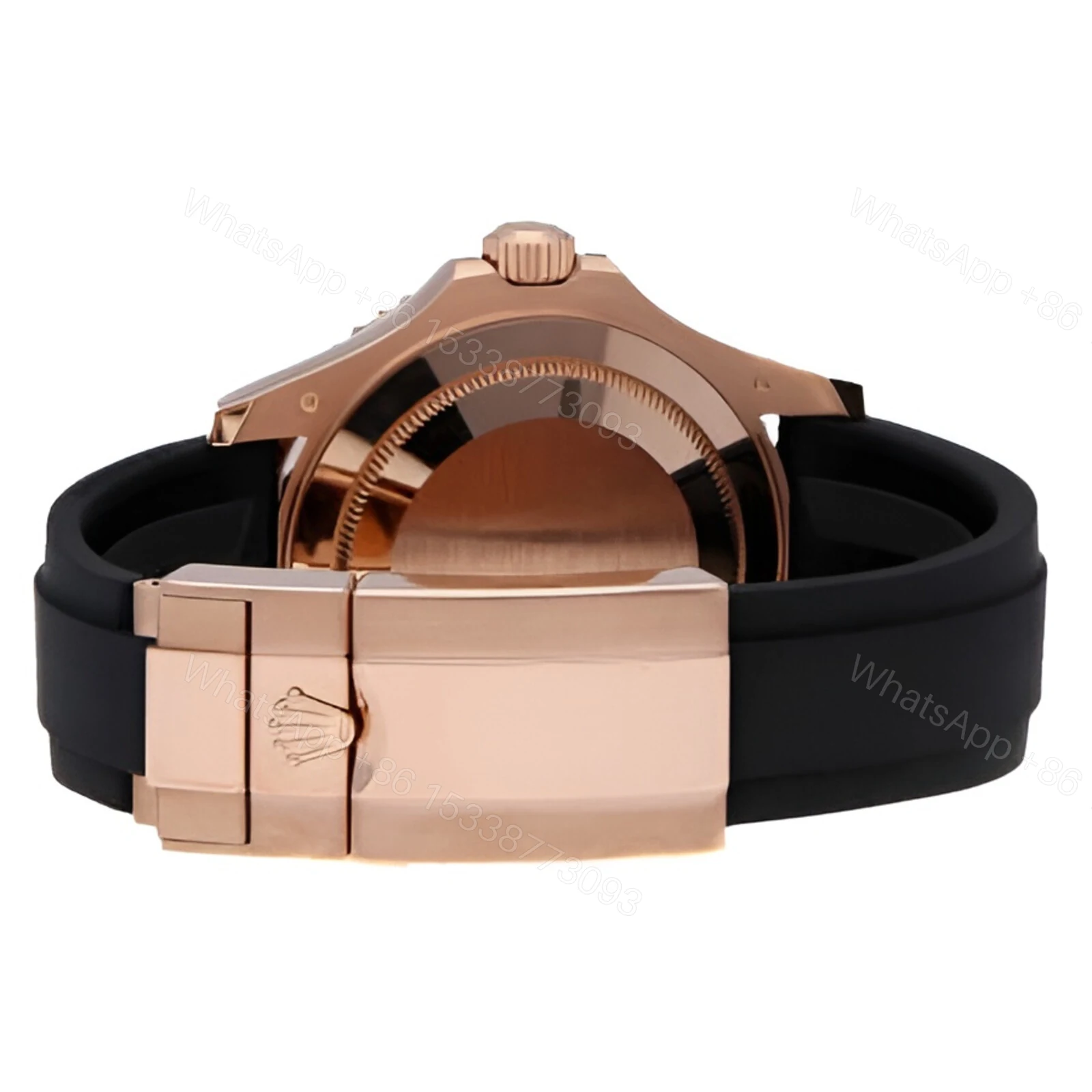 View 4 of Rolex Yacht-Master 40 116655 SATS Rose Gold Automatic Rubber Black Dial Replica