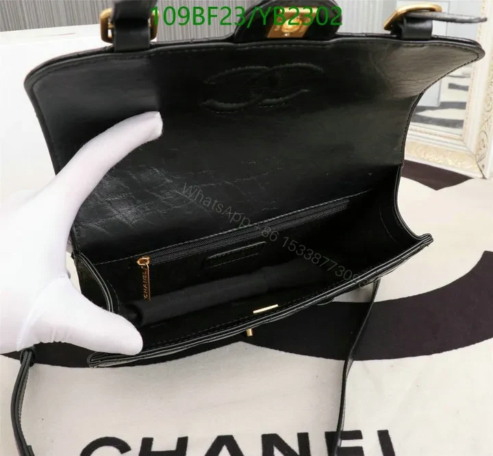 View 11 of Chanel Flap Bag 31 Rue Cambon – Aged Calfskin in Black