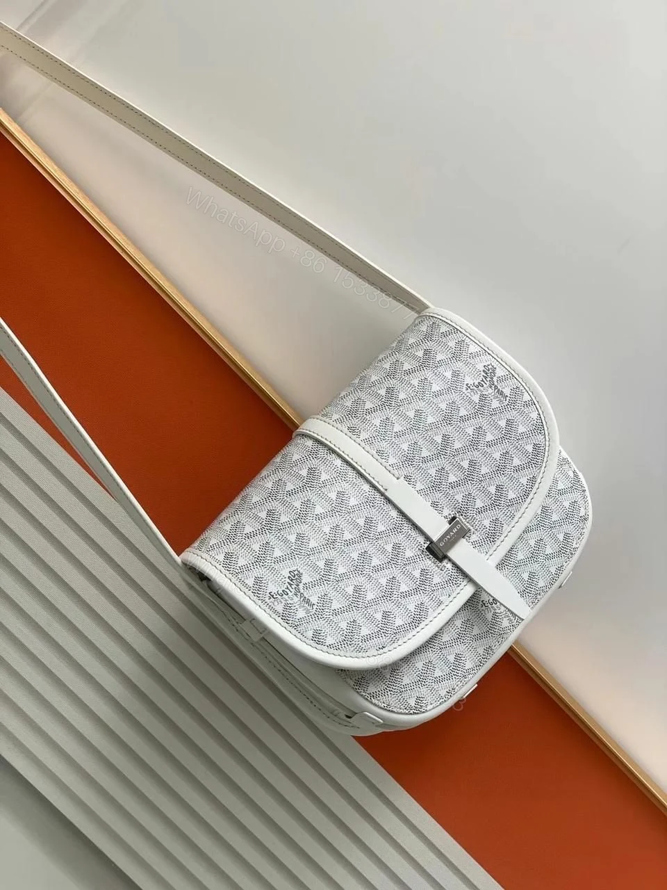View 4 of Goyard Belvedere Shoulder Bag First Copy | 9x6 Inch Premium Replica Designer Bag