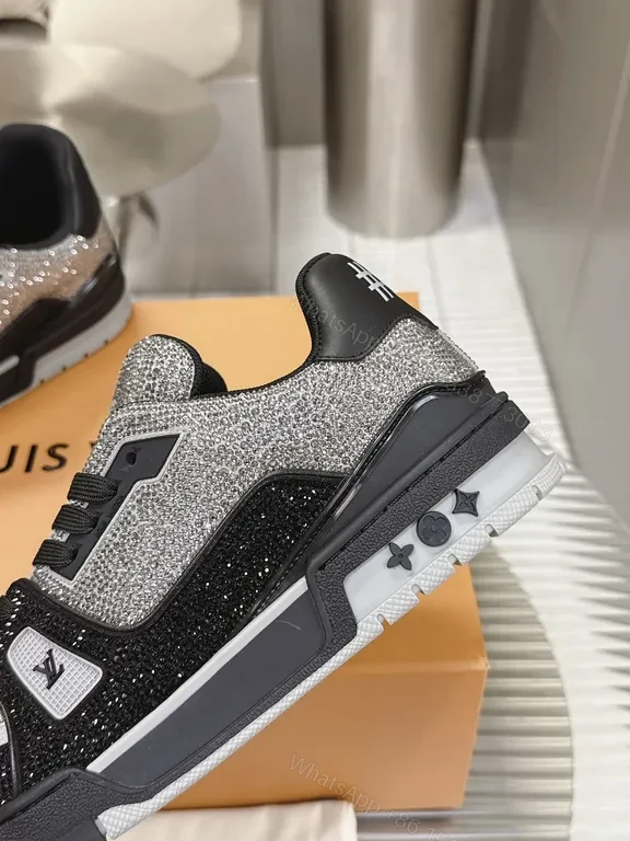 View 6 of Silver Knit LV High-Tops - Luxe Sport Sneaker