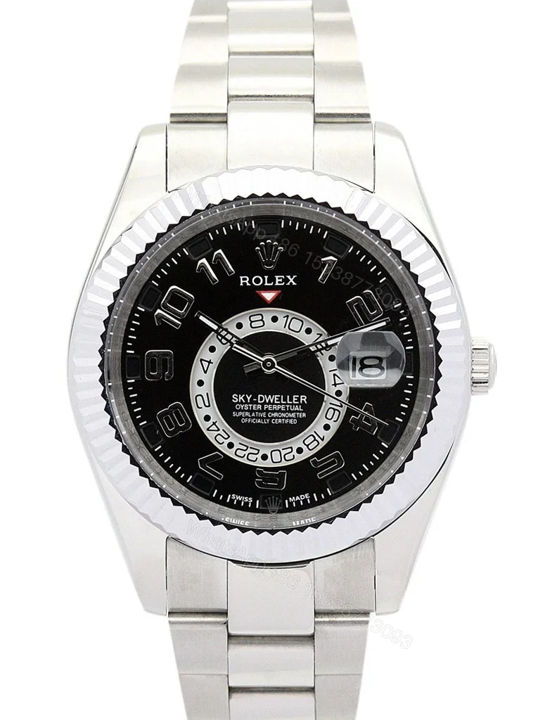 Replica Rolex Sky-Dweller Black Dial 326938 — view 1