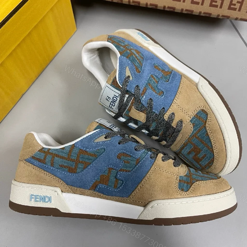 View 9 of Textured Suede & Mesh Sneaker: Modern Luxury Comfort