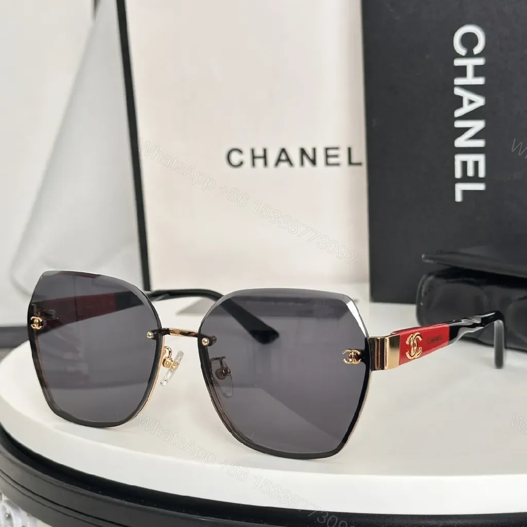 View 4 of Oversized Gradient Sunglasses: Rose-Gold Luxury Square Frames