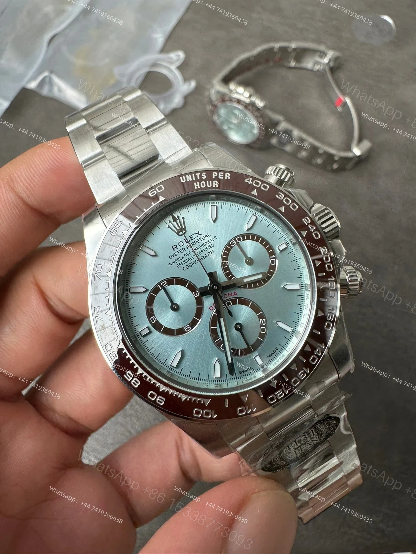 View 8 of Rolex Super Clone Daytona Ice Blue M126506-0001 4131 Movement