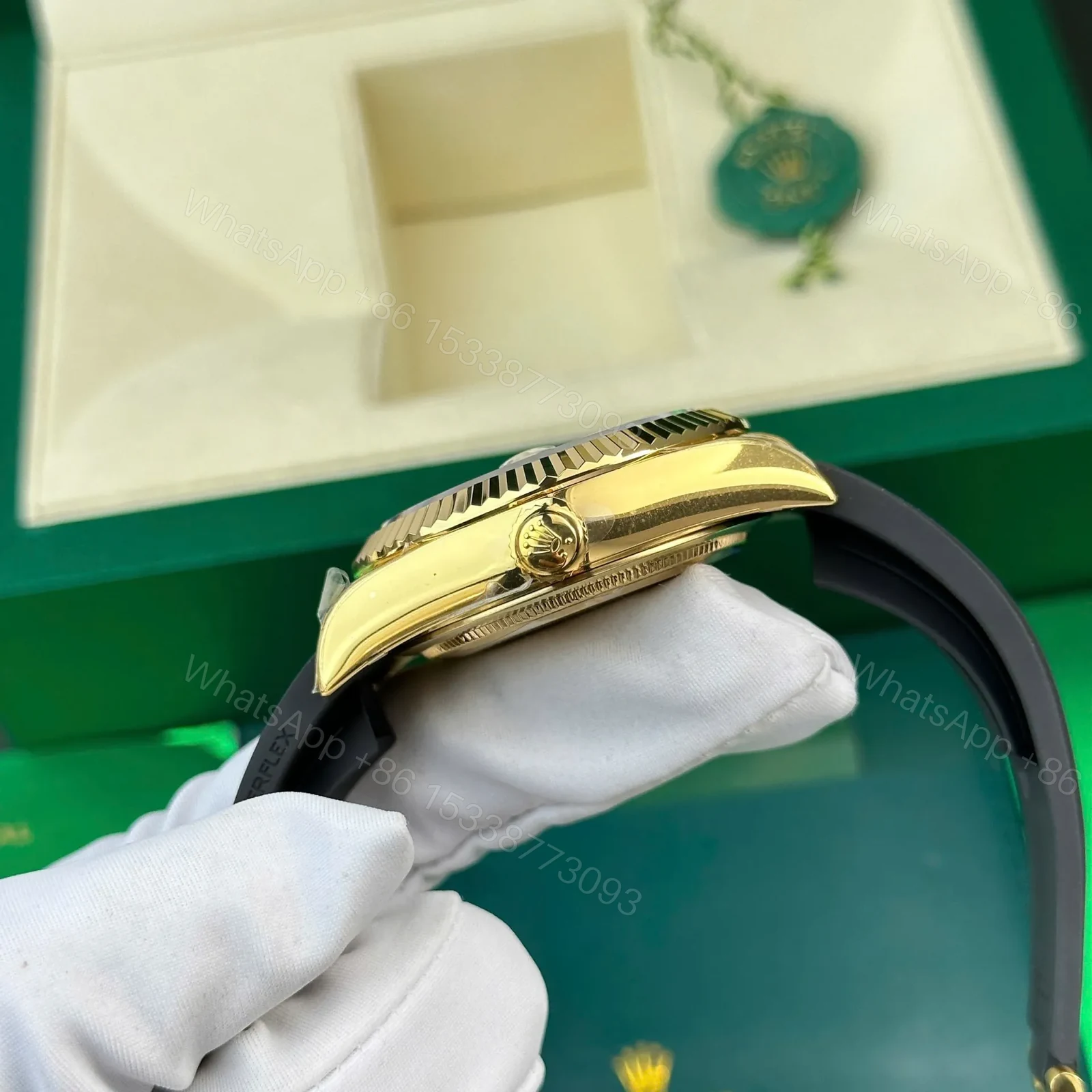 View 9 of Replica Rolex Sky-Dweller White Dial 326238