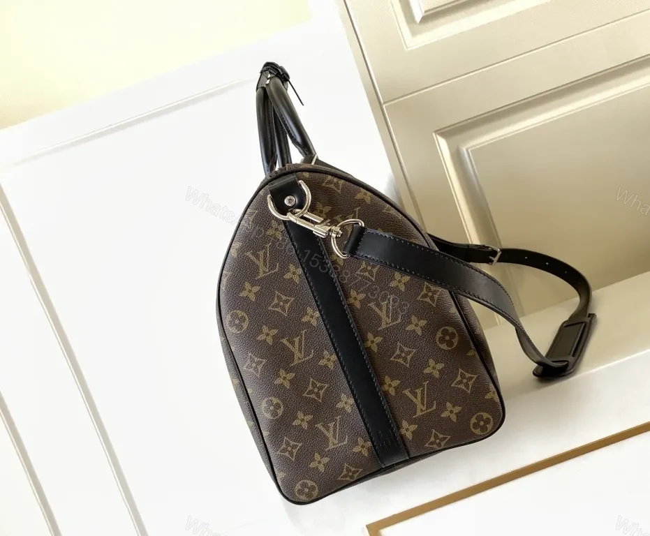 View 8 of Monogram City Carryall: Luxe LV Canvas Travel Duffle
