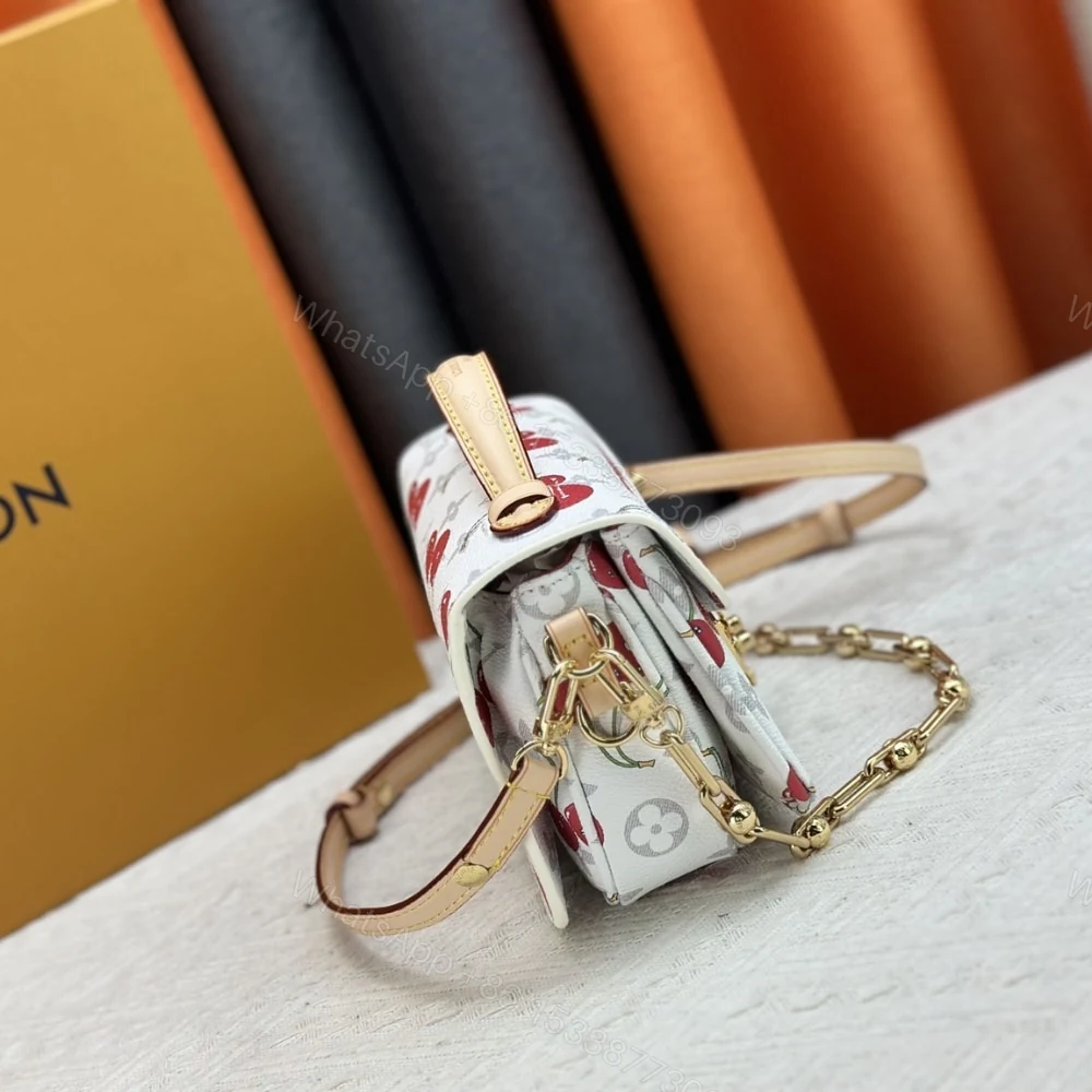 View 3 of Louis Vuitton X Murakami Pochette Métis East West Monogram Cherry White 21Cm M14231