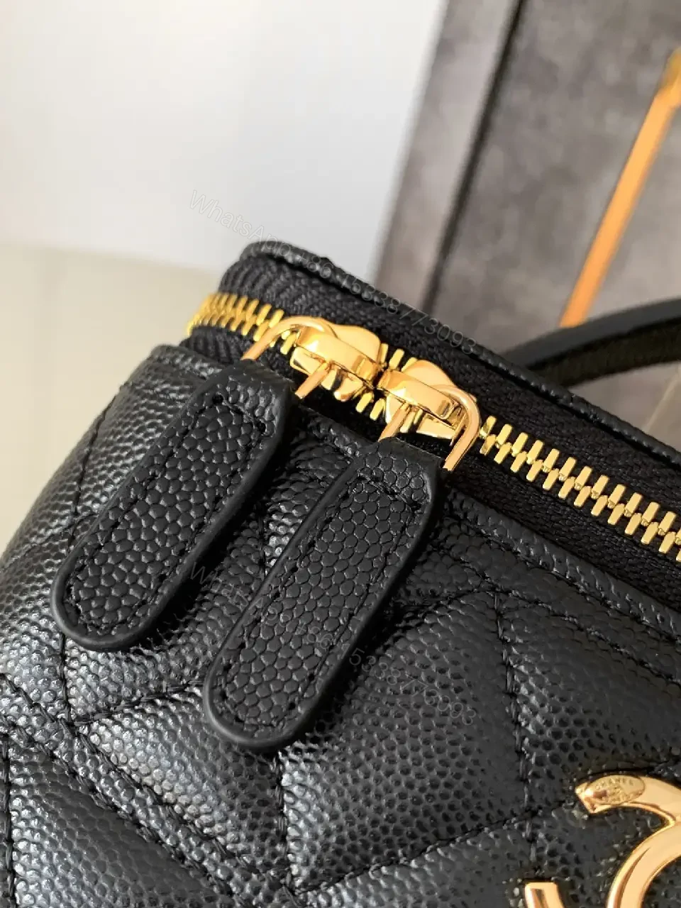 View 5 of Chic Quilted Mini Bag with Gold Hardware