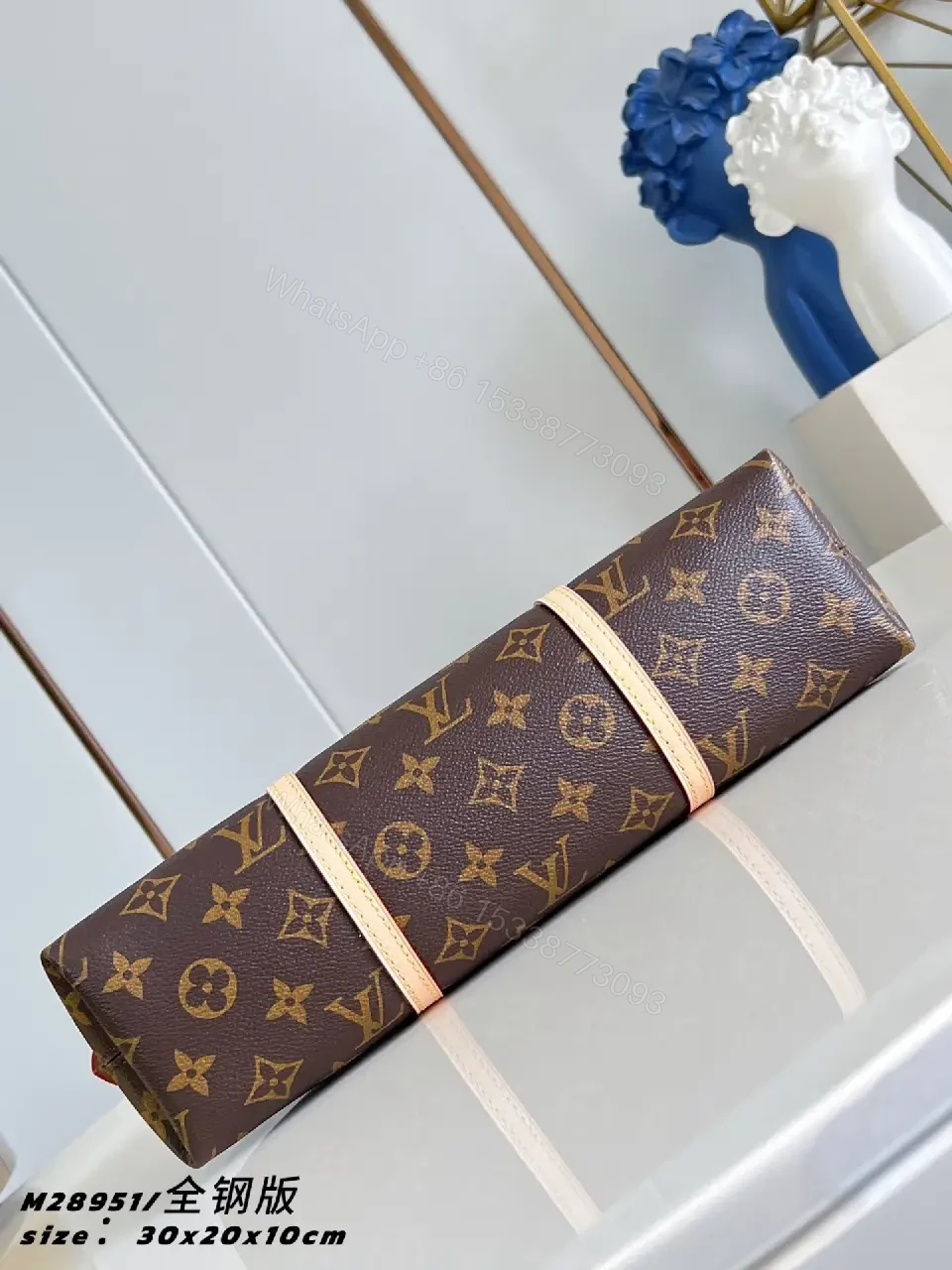 View 6 of Marble Monogram Dome Bag: Structured Luxury Tote