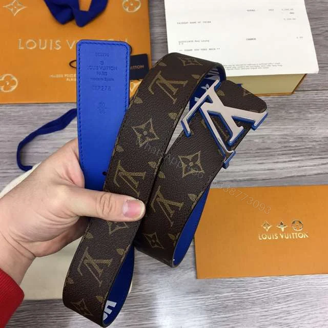 View 5 of LOUIS VUITTON X NBA 3 STEPS 40MM REVERSIBLE MONOGRAM CANVAS BELT – B113