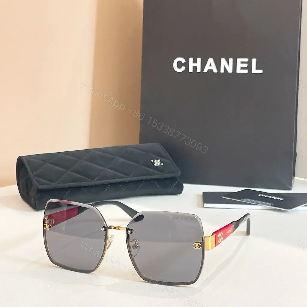 Square-Frame Shine Sunglasses: Gold-Tone, Gradient Lenses, Luxe Style — view 1