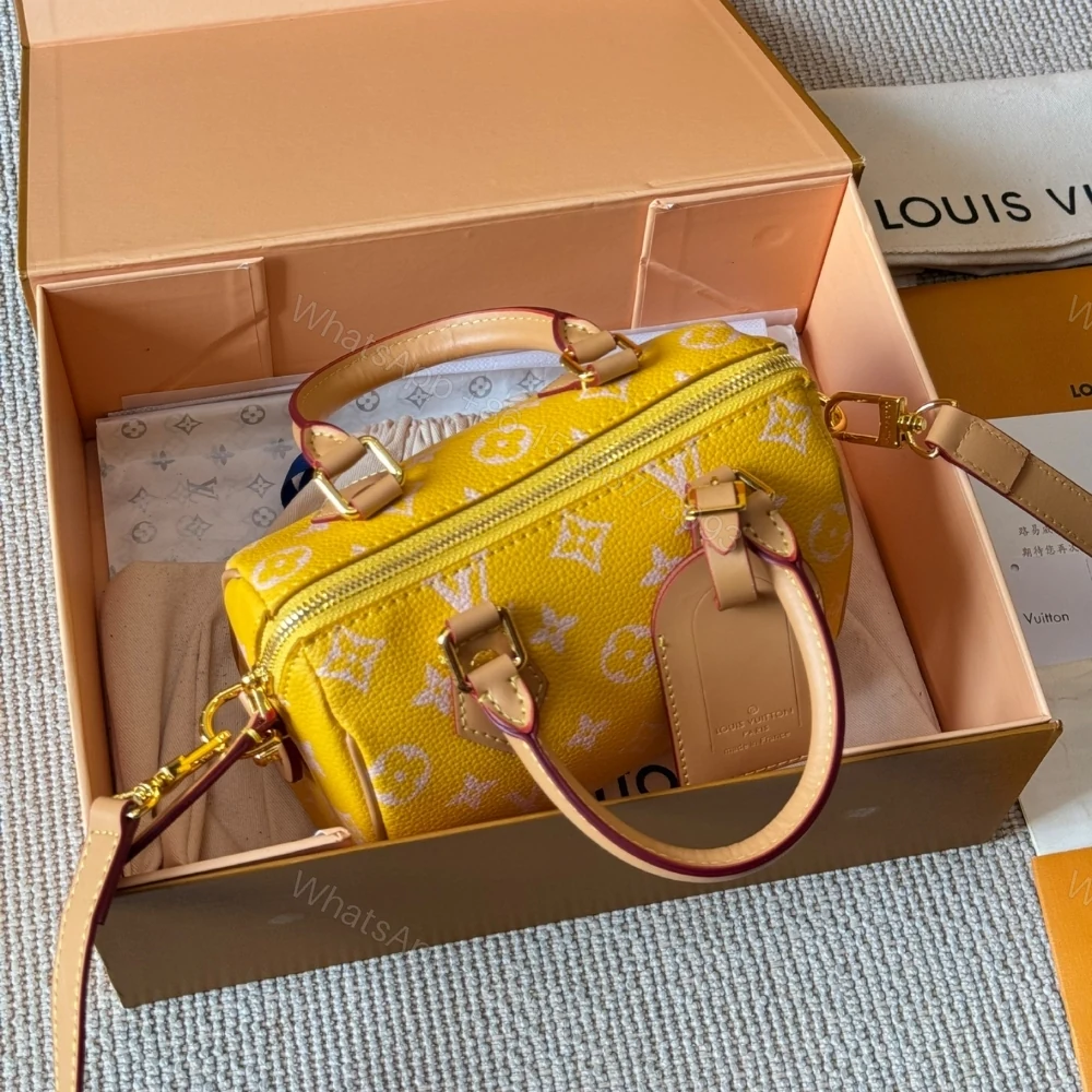 View 5 of Louis Vuitton Nano Speedy Yellow 16Cm