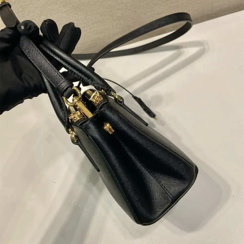 View 5 of 高仿Prada*Galleria系列1BA916紋理牛皮單肩包黑色Mini免檢版