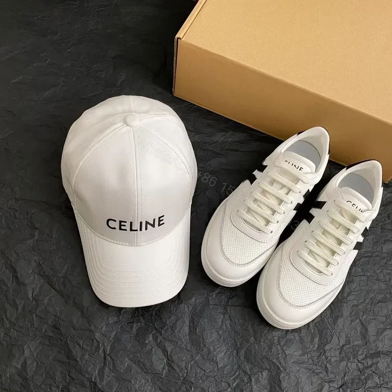 View 4 of Celine-Inspired Cap: Minimal Luxury Cotton Baseball Hat