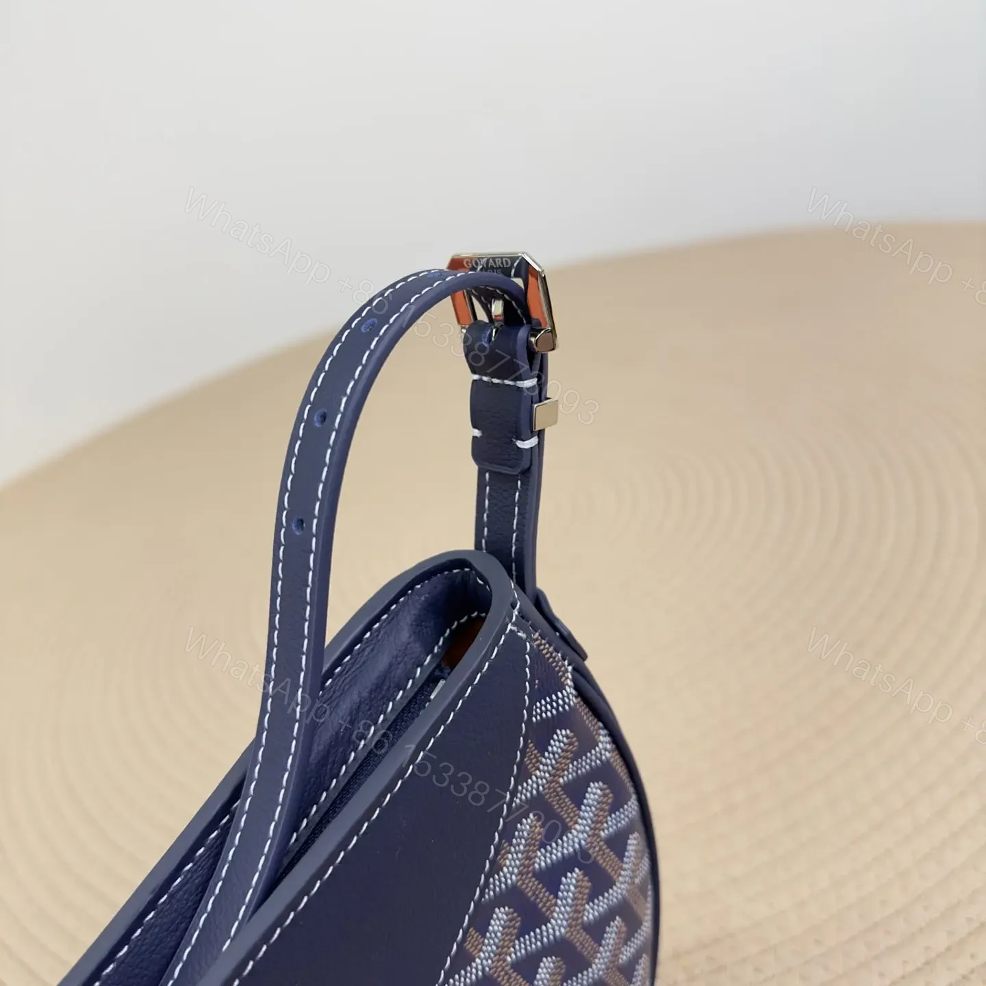 View 10 of 高仿Goyard*12CL12P單肩半月包深藍免檢版
