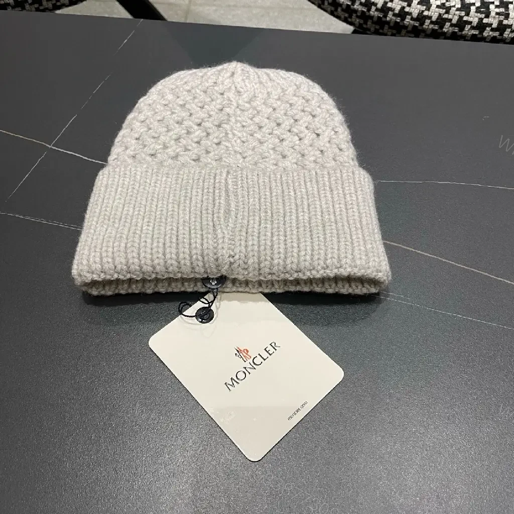 View 3 of Cozy Knit Beanie in Gray: Premium Textured Warmth