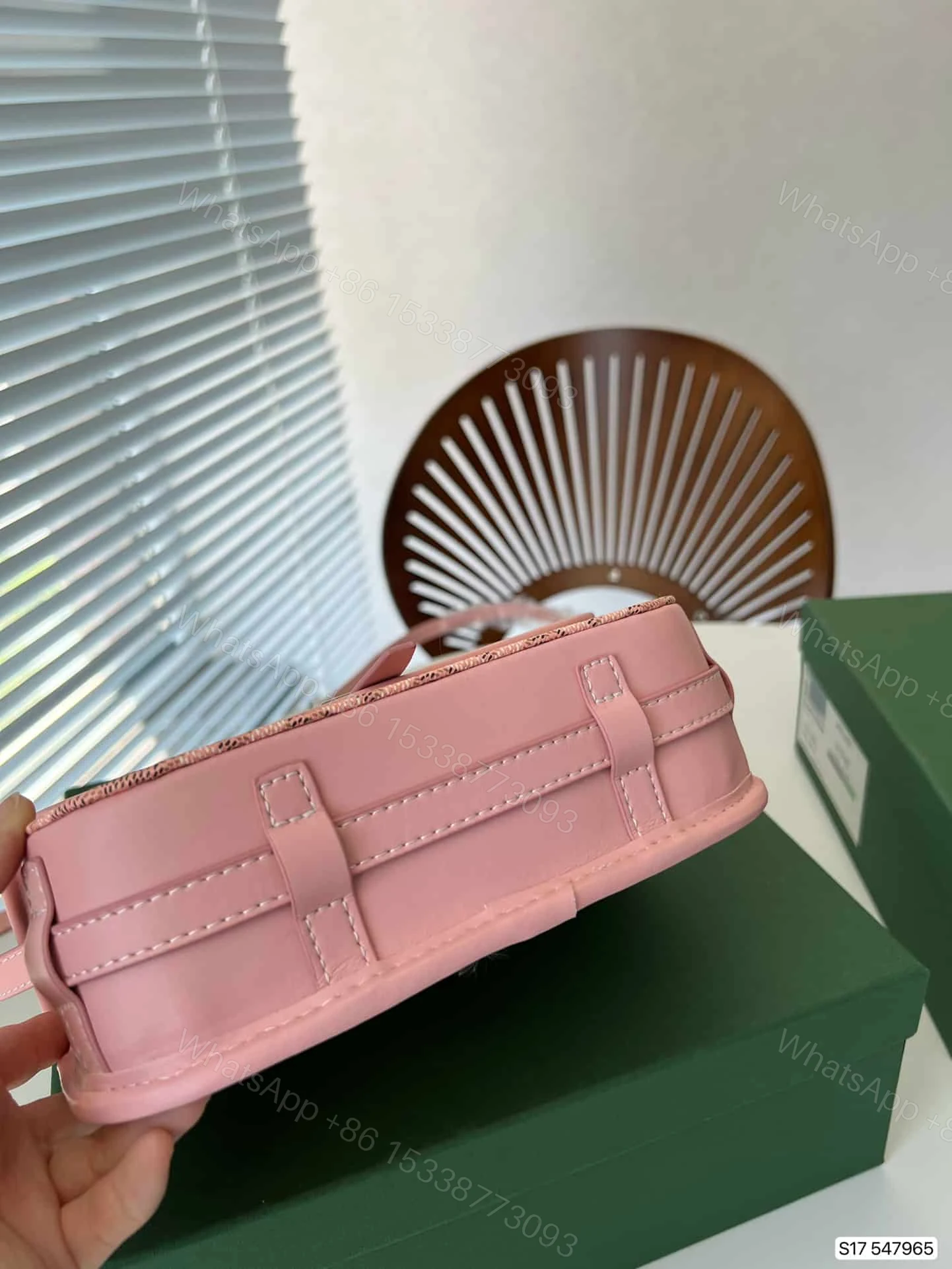 View 8 of GOYARD BELVEDERE PM BAG PINK 22CM