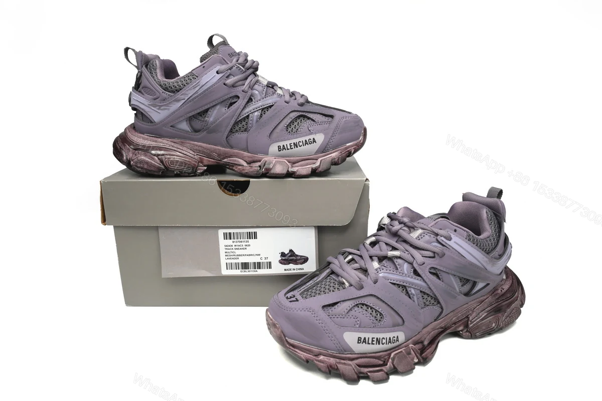 View 2 of Balenciaga Track Black Gray Purple 542436 W1AC5 0620