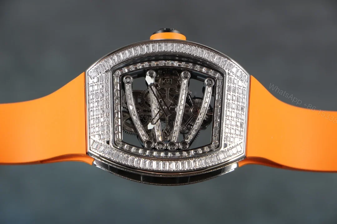 View 5 of Richard Mille RM59-01 T-Diamond Lizard Tourbillon Carbon Fiber Orange Strap Edition RM59-01-T-DIAMOND-LIZARD-TOURBILLON
