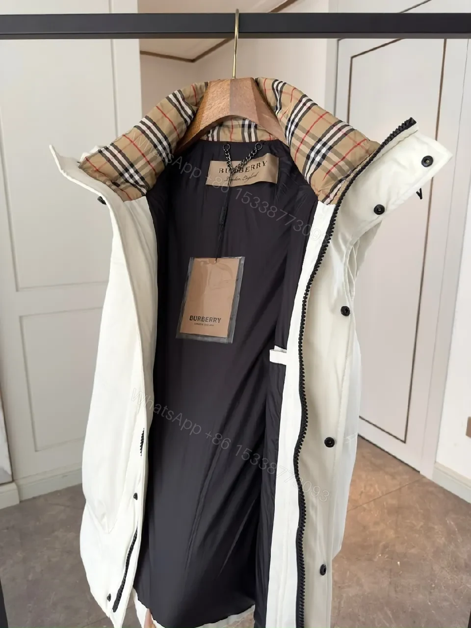 View 9 of Minimalist Quilted Vest: Burberry-inspired Warmth & Water-Repellent Shell