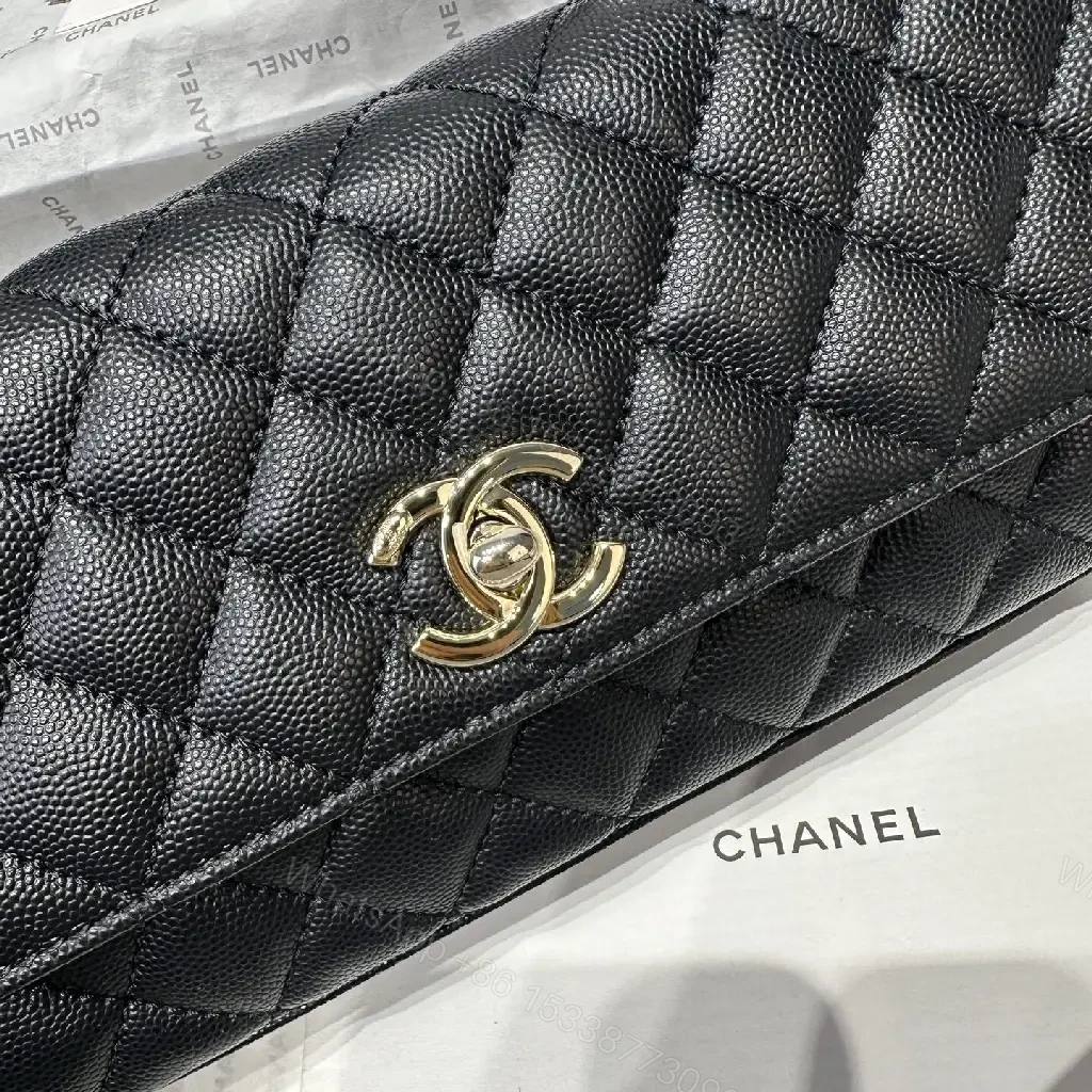 View 3 of Quilted Lambskin Crossbody: Chain & Top Handle, Luxury Everyday