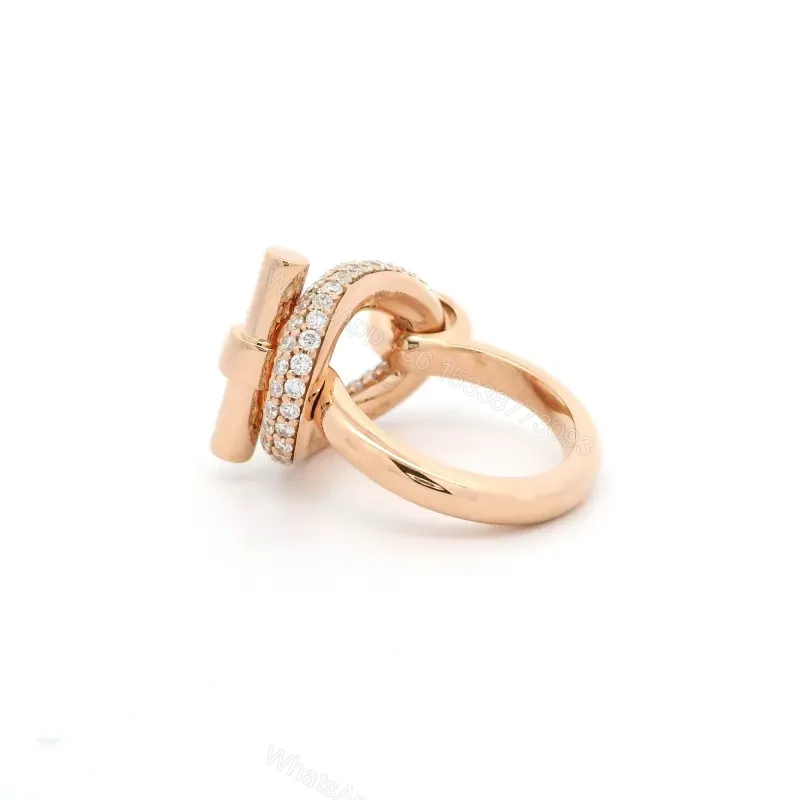 View 5 of 18K Rose Gold Hermes Lab Diamond Adage Women Ring