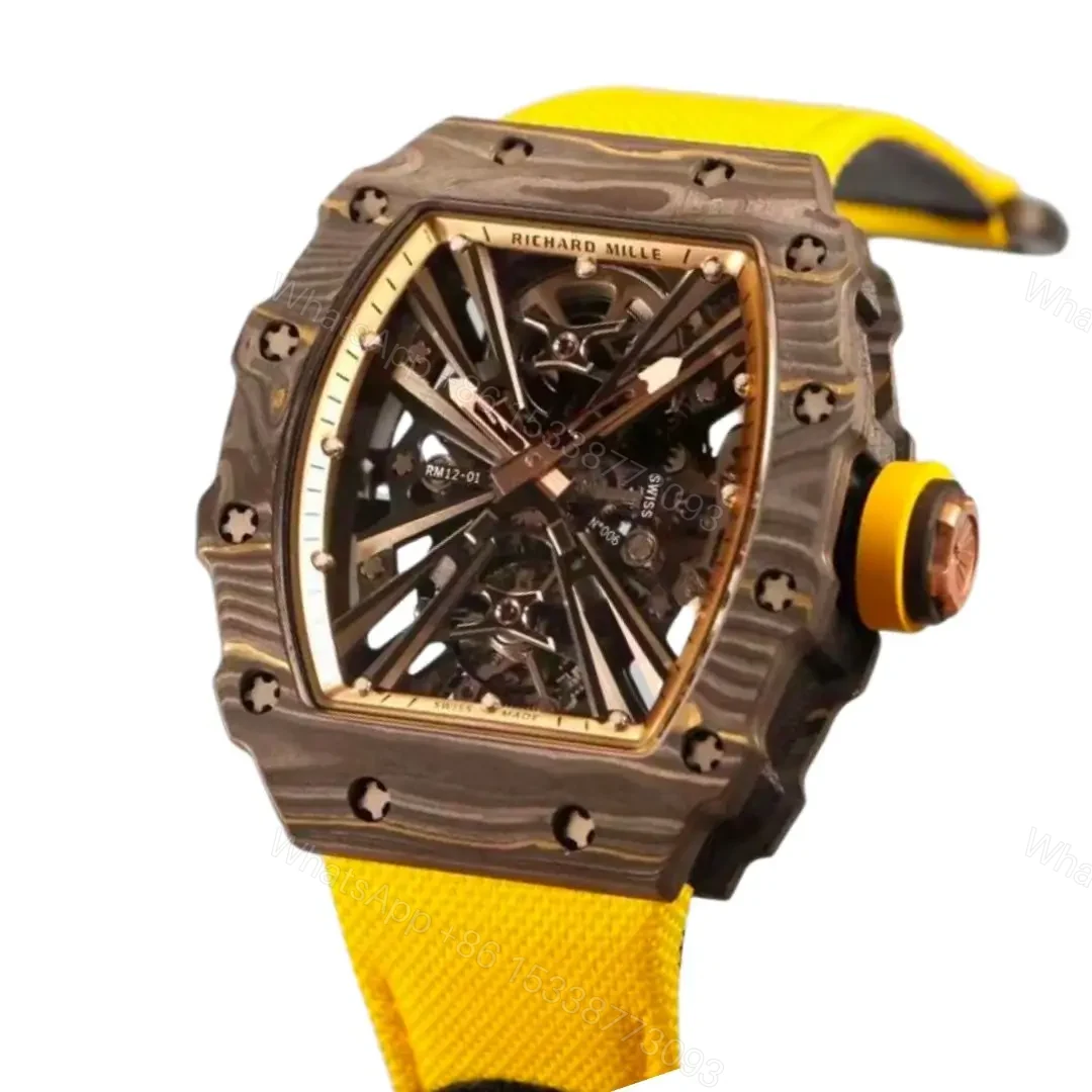Richard Mille Swiss Clone RM 12 01 Real Tourbillon Real Carbon — view 1