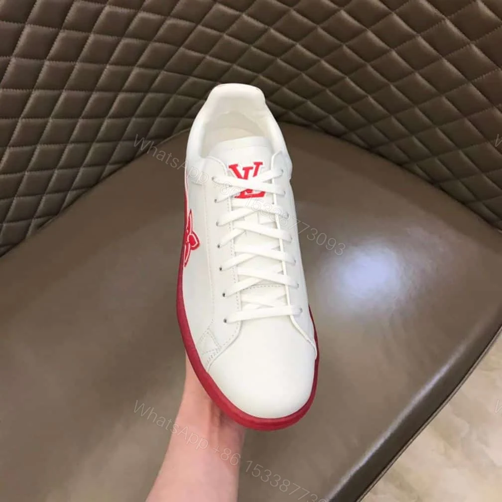 View 6 of Louis Vuitton Luxembourg Samothrace Trainers In Rouge – LSVT273