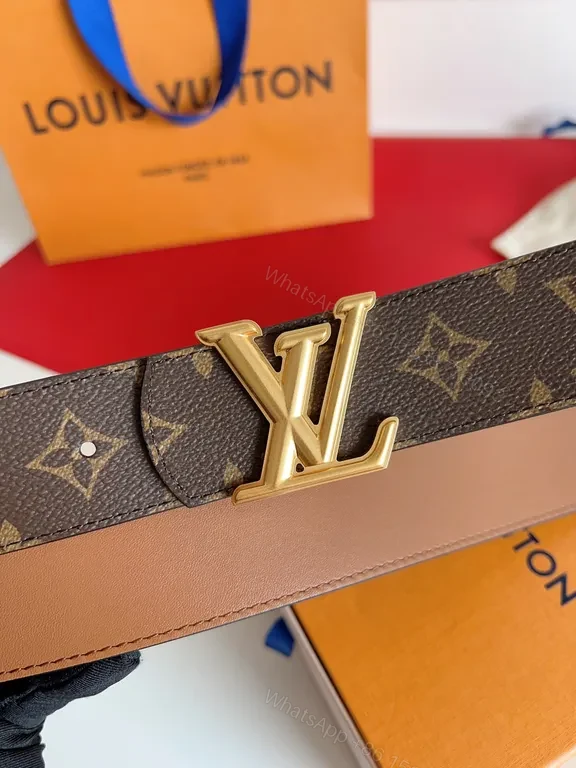 View 5 of Lux Monogram Belt with Gold Buckle â€” Luxury Everyday Accessory