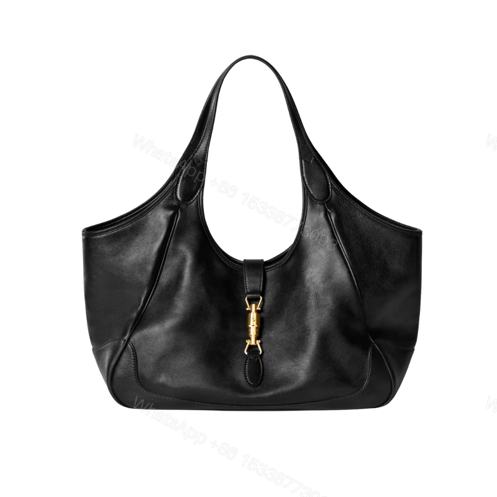 Gucci Mercato Medium Tote Bag Black Leather 35cm — view 1