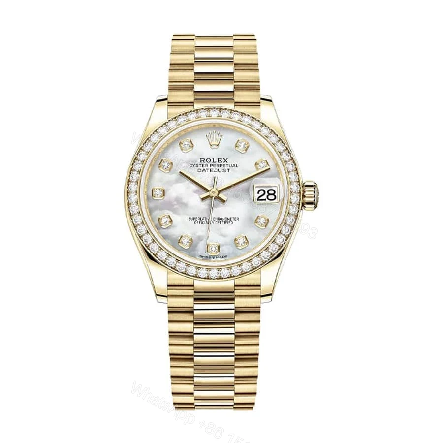 Replica Rolex Datejust 178288 Gold Mother Of Pearl Dial — view 1