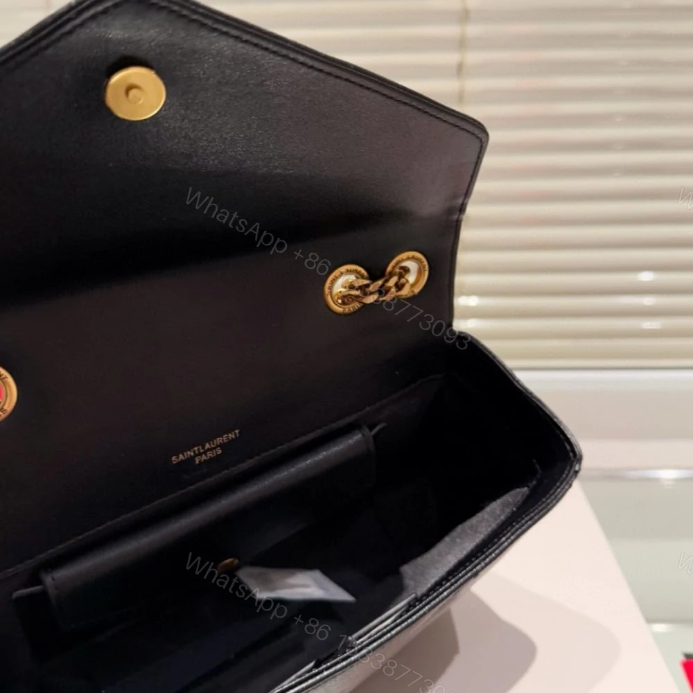View 7 of Saint Laurent Loulou Small In Matelassé Black 24Cm 801437AAEAX1000