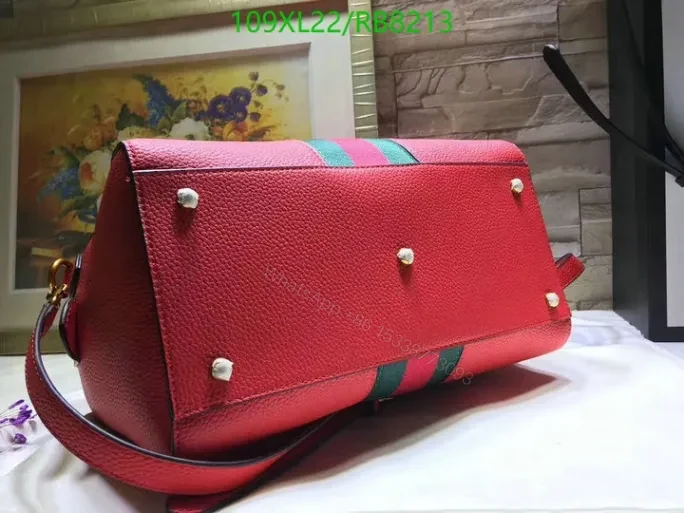 View 8 of Gucci Replica Ophidia Leather AAAA Black Bag