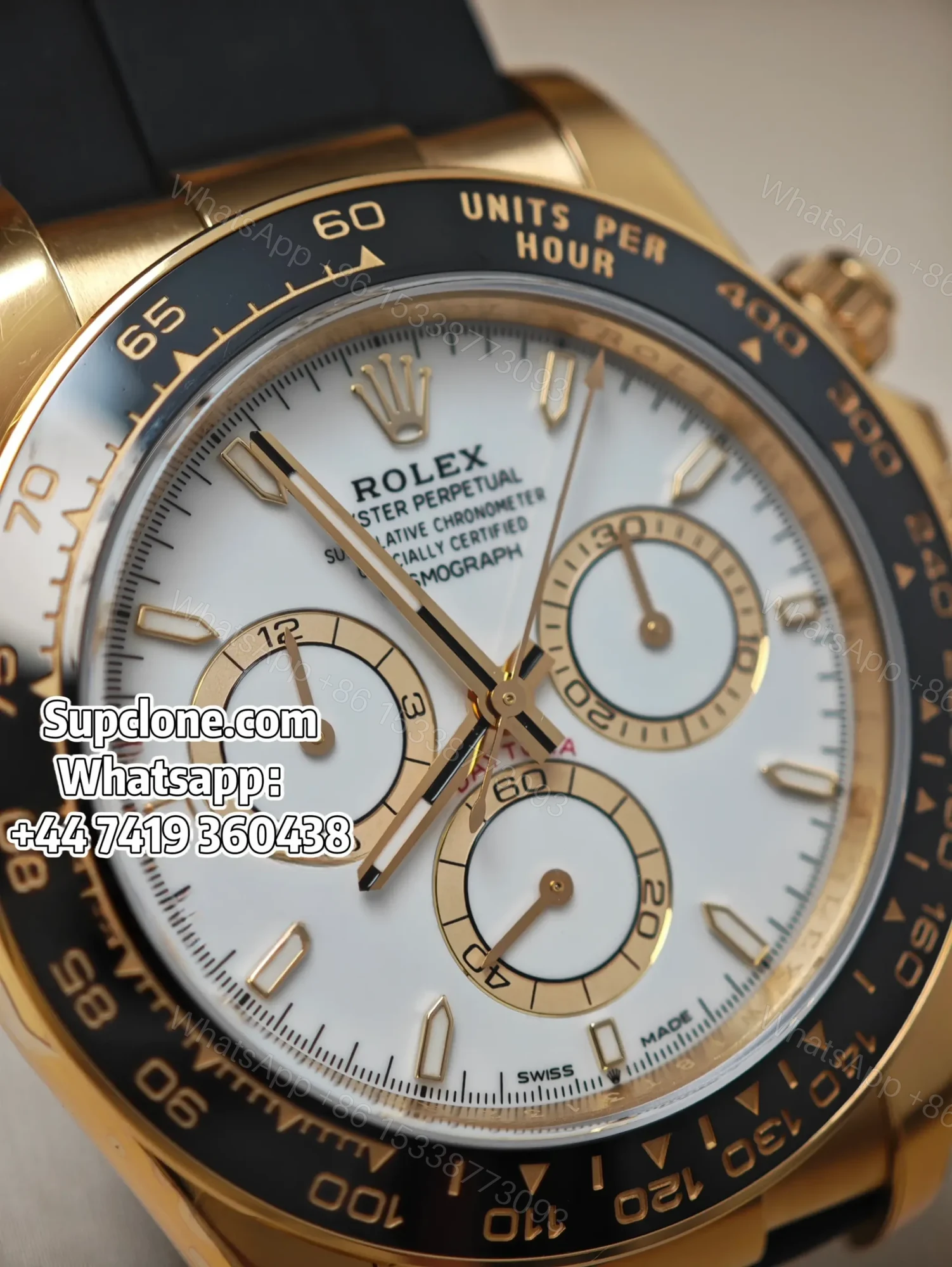 View 8 of Rolex Daytona Super Clone M126518ln-0002 – White Dial 4131 Movement