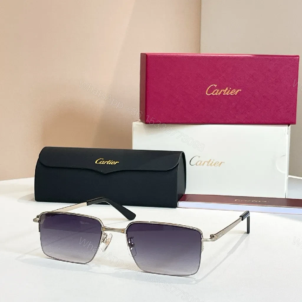 View 5 of Chic Minimalist Square Sunglasses: Subtle Cartier-Inspired Luxury